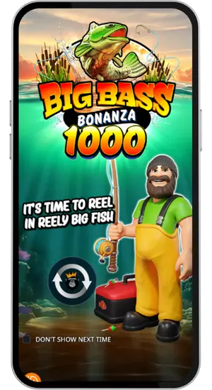Big Bass Bonanza 1000 game intro screen