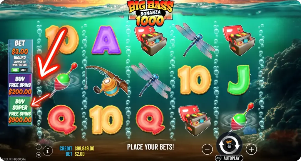Big Bass Bonanza 1000 Buy Super Free Spins