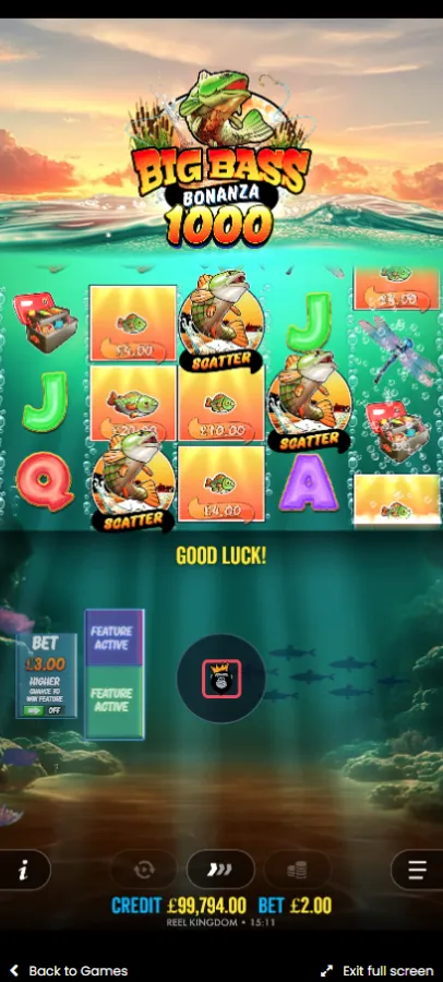 Big Bass Bonanza 1000 Win Screen
